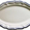 Servierplatten Gien Filet Bleu Platte Oval 41cm 5