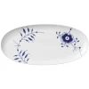 Servierplatten Royal Copenhagen Mega Blau Gerippt Servierplatte Oval 37cm 8